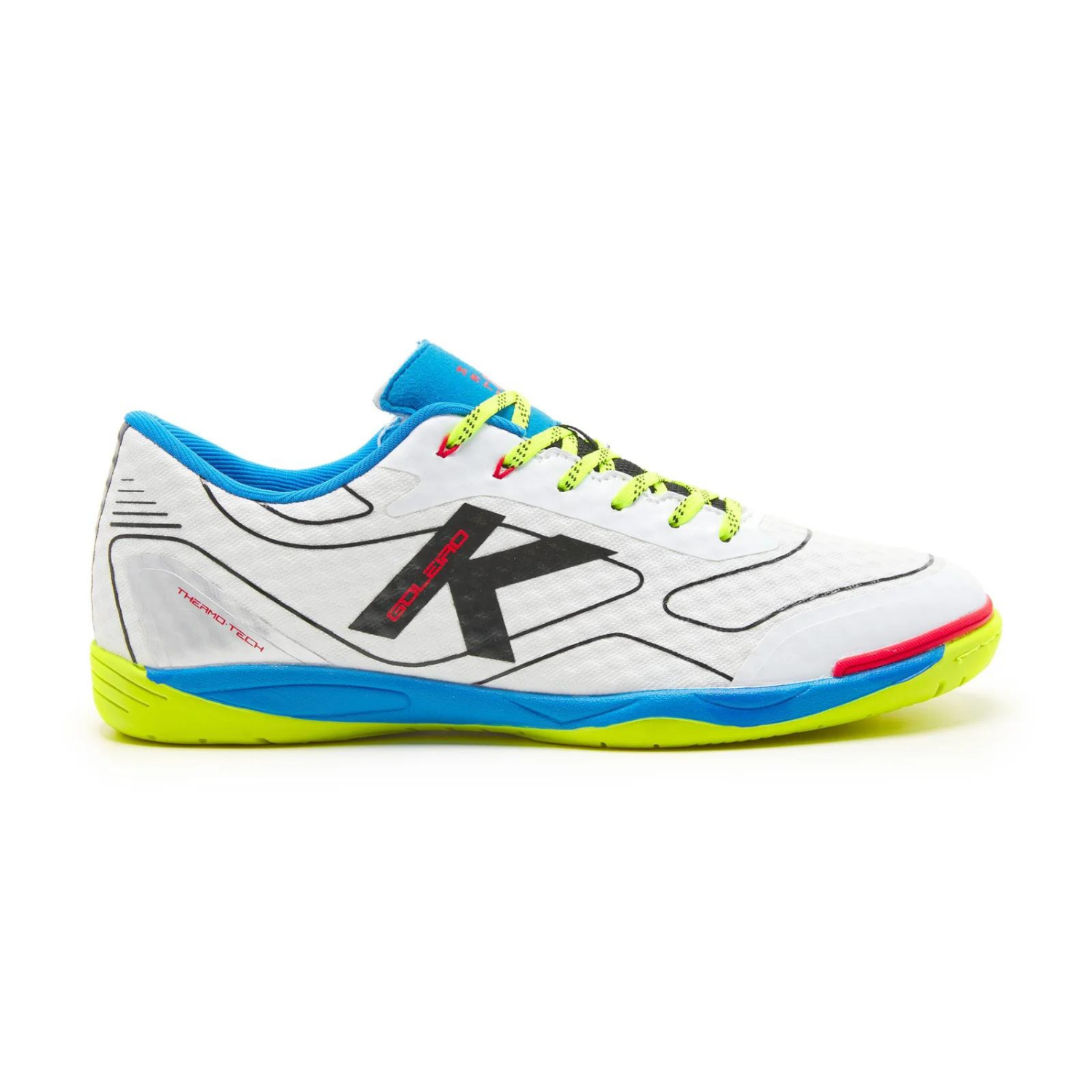 Zapatillas Futsal Goleiro Blanco y Azul Kelme