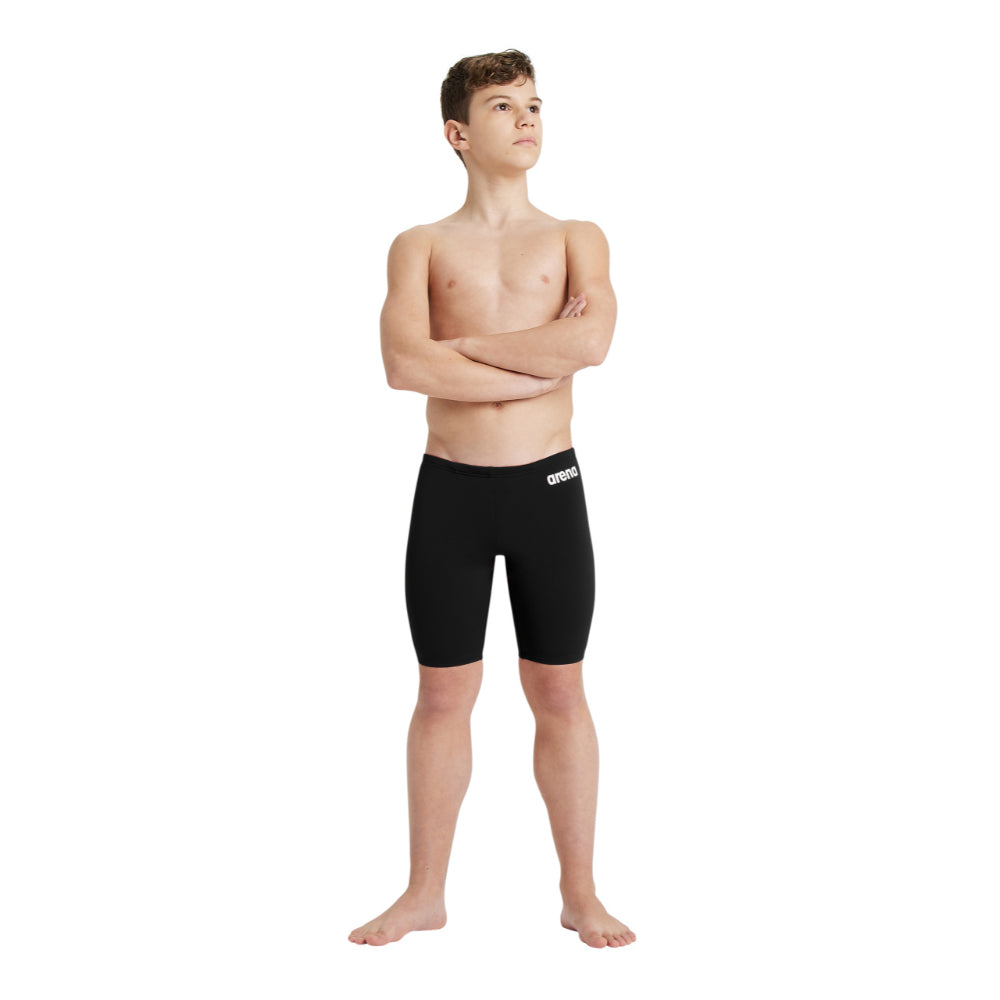 SHORT BAÑO NIÑO TEAM SWIM JAMMER SOLID NEGRO