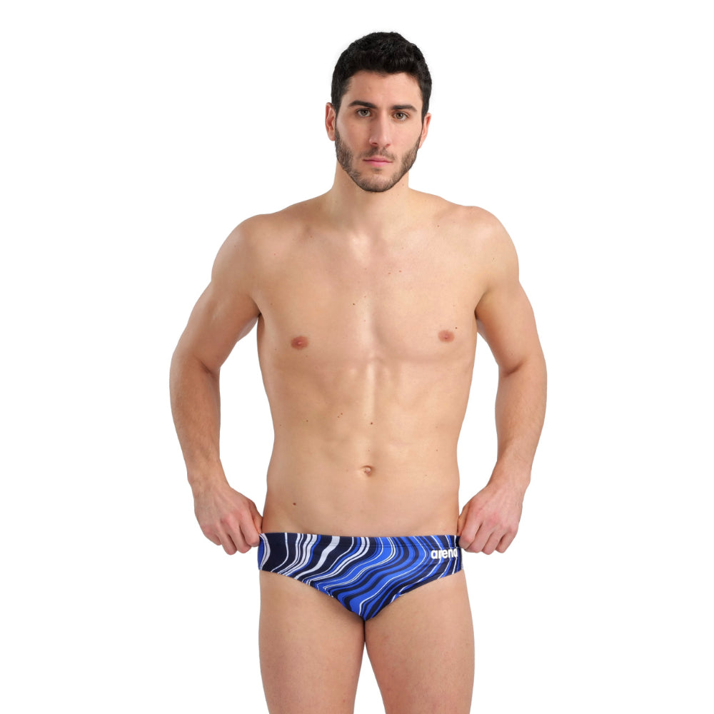 TRAJE DE BAÑO HOMBRE SWIM BRIEFS MARBLED NAVY