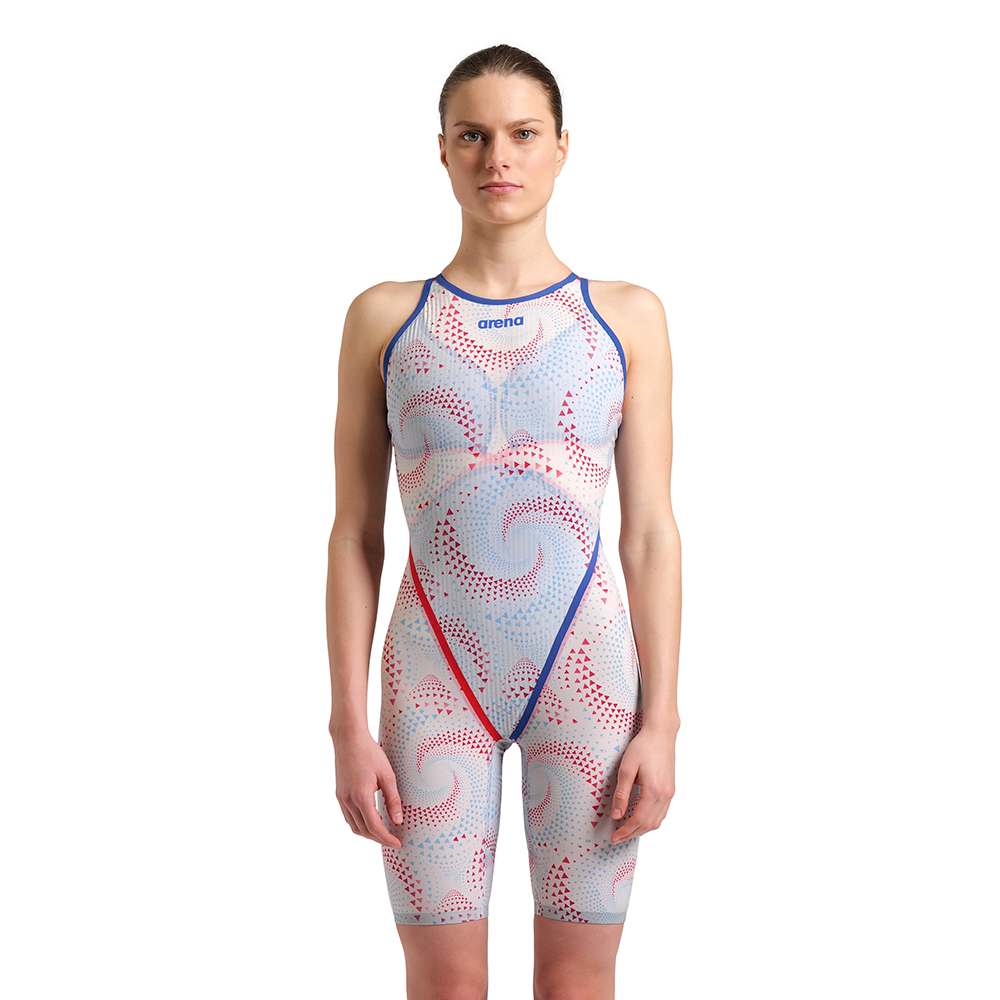 TRAJE DE BAÑO MUJER POWERSKIN PRIMO NAVY & ROSE GOLD ESPALDA ABIERTA