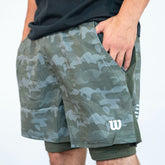 SHORT 5′ CABALLERO WILSON FLEX NEGRO/VERDE