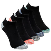 PACK 5 CALCETIN POLIVELVET NEGRO/COLORES JASPEADOS